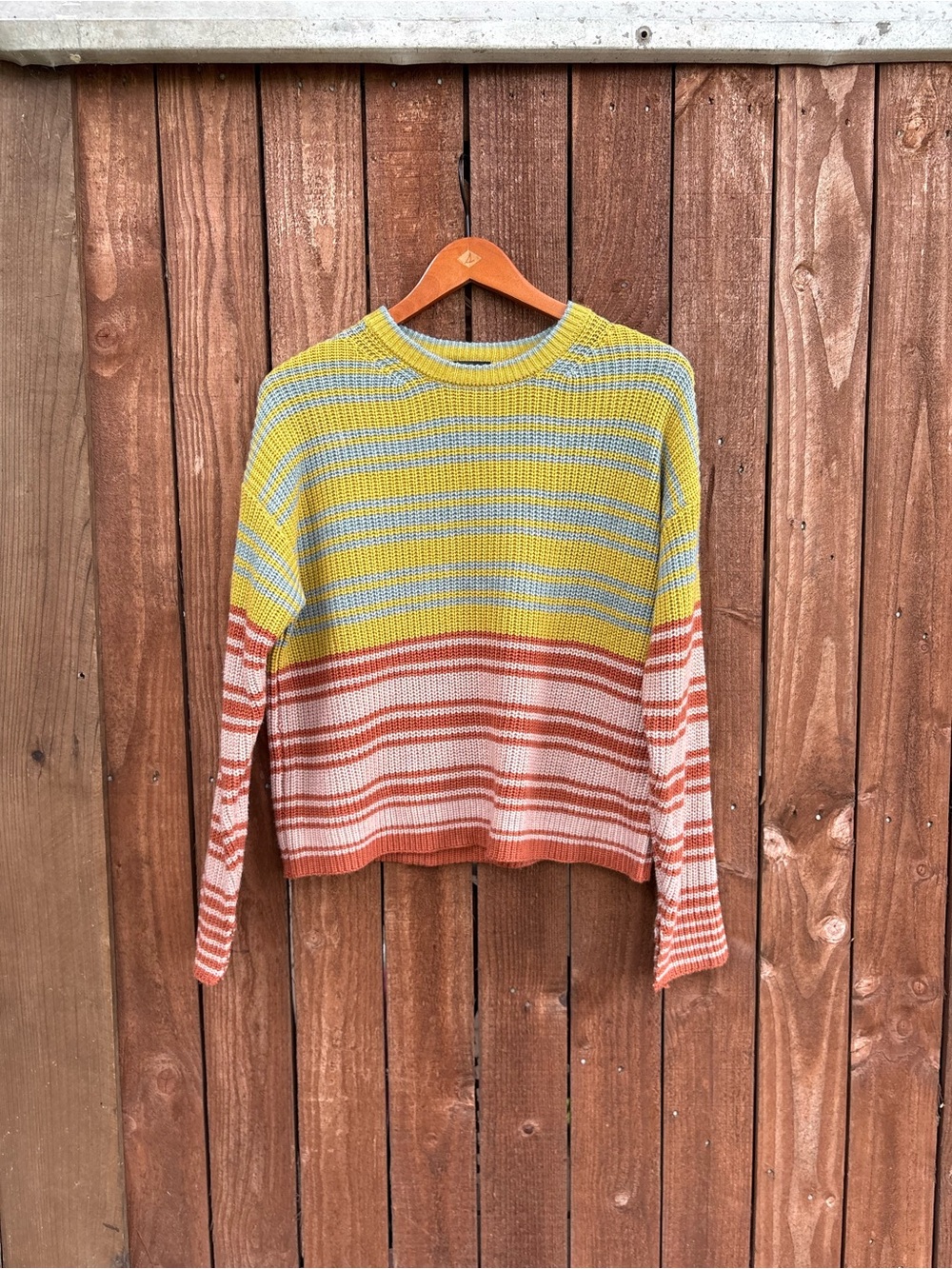 Lumiere Striped Color Blend Wool Blend Sweater